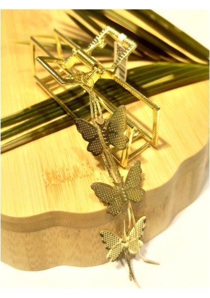 8 cm Lüks Gösterişli Renkli Metal Kıstırma Toka