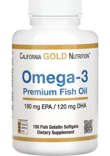 Premium Omega 3 Fish Oil 100 Softgel