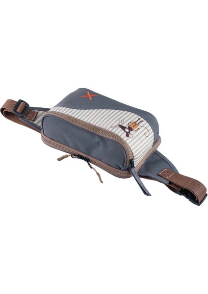 Antrasit Fare Desenli Kanvas Unisex Göğüs ve Bel Çantası modelleri