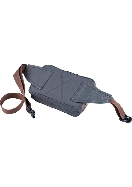 Antrasit Fare Desenli Kanvas Unisex Göğüs ve Bel Çantası