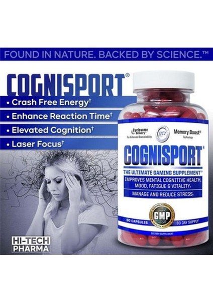 Hitech Pharmaceuticals Cognisport Eca+Ginkgo Biloba+Bacopa+Huperzine+Lutein 60 Tablet modelleri