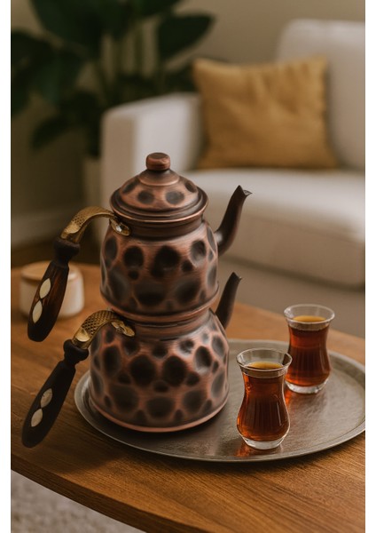 Eterna El Dövmesi Bakır Çaydanlık modelleri