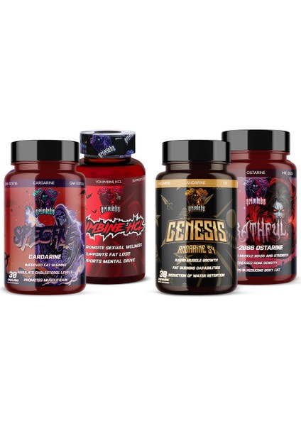 grımlabs fat ındıcator starter kıt - spectre cardarin & genesıs andarine s4 & wrathful mk2866 &
