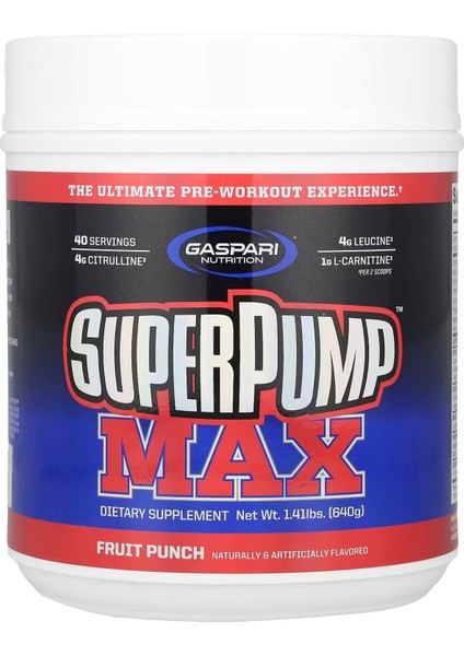 Nutrition Super Pump Preworkout 40 Servis