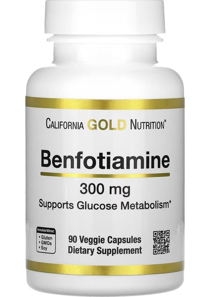 Benfotiamine, 300 Mg 90 Kapsül