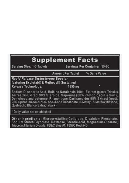 Hitech Bulasterone Daa Aspartic Acid + Tribulus Testo Booster 90 Tablet fiyatları