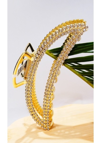 11 cm Lüks Gösterişli Renkli Metal Kıstırma Toka