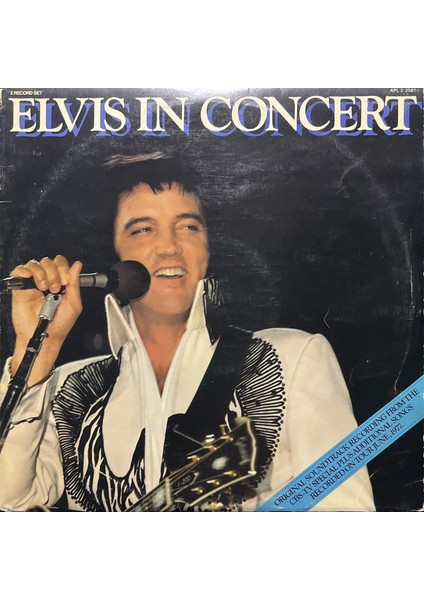 Elvis Presley Elvis In Concert Double Lp Plak