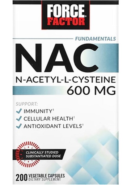 Nac 600 Mg N-Acetyl Cysteine For Liver Health Immune Support & Antioxidant 200 Caps
