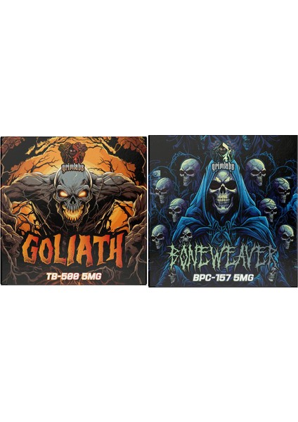 Boneweaver - Bpc 157 + Goliath TB500 Thymosin Beta-4 10 Mg + 2 Vial Bacteriostatic Water