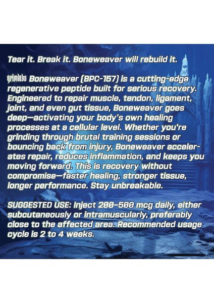 Boneweaver - Bpc 157 + Goliath TB500 Thymosin Beta-4 10 Mg + 2 Vial Bacteriostatic Water modelleri