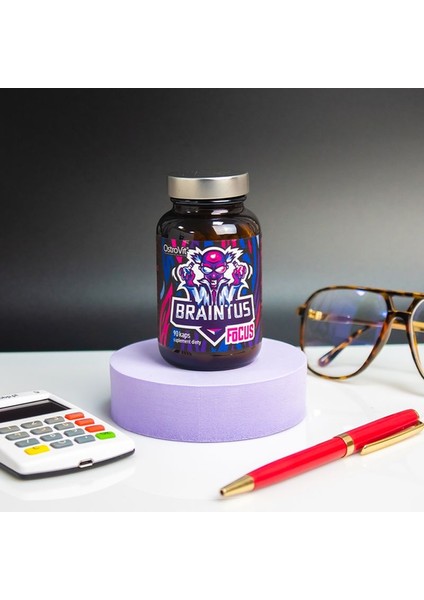 Braintus Focus Theanine Bacopa Choline Brain 90 Caps