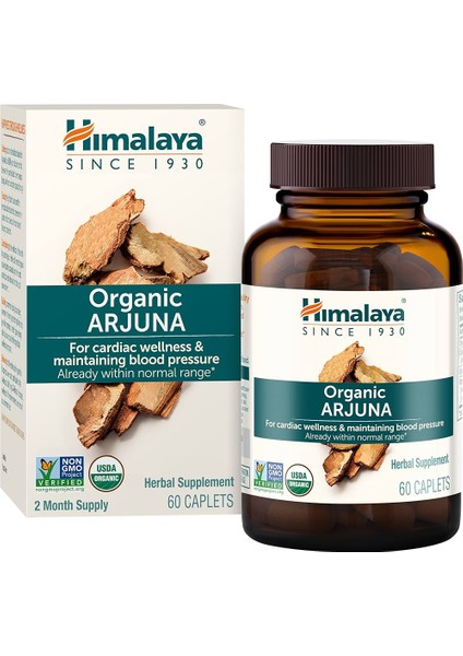 Organic Arjuna 60 Caplets -
