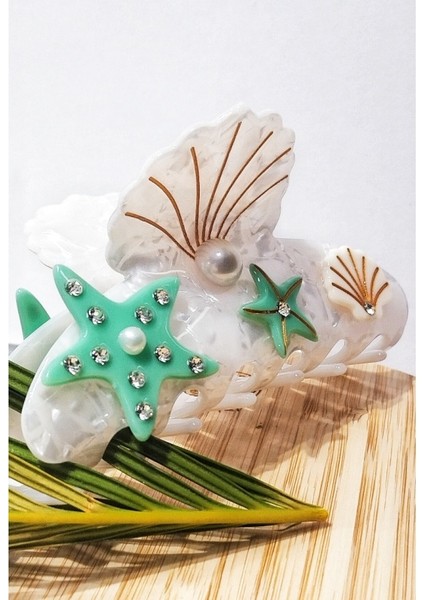 10 cm Lüks Gösterişli Renkli Kıstırma Toka