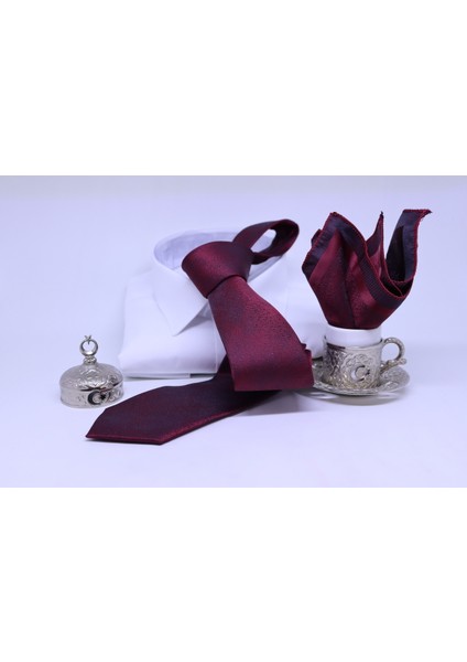 Dokuma Mendilli Kravat