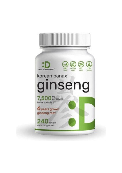 Korean Red Panax Ginseng Root Extract 7500MG Per Ser