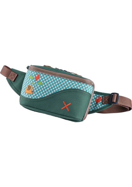 Yeşil Fil Desenli Kanvas Unisex Göğüs ve Bel Çantası modelleri