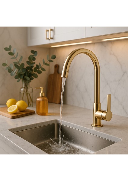 Armut Krom Delta Mutfak Eviye Bataryası Sıcak Soğuk Girişli - 2 Yıl Garantili modelleri