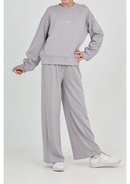 Kız Çocuk Oysho Kumaş Geniş Paçalı Alt- Üst Takım 12312