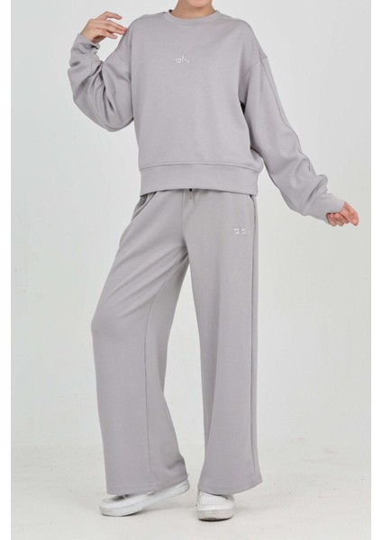 Kız Çocuk Oysho Kumaş Geniş Paçalı Alt- Üst Takım 12312 fiyatları