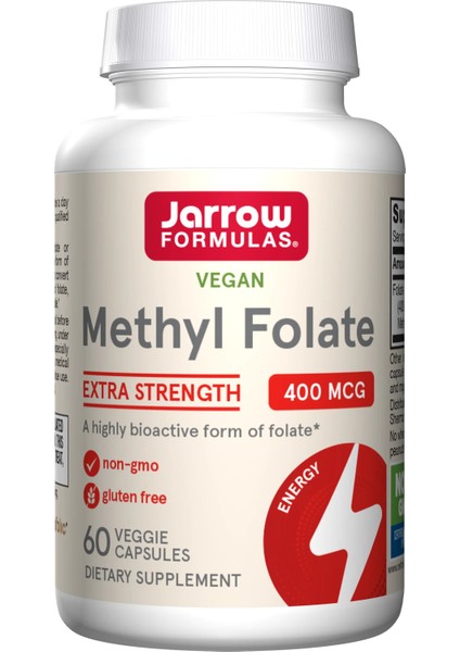 Vegan Methyl Folate Enhanced 400 Μg 60 Vegetarian Caps