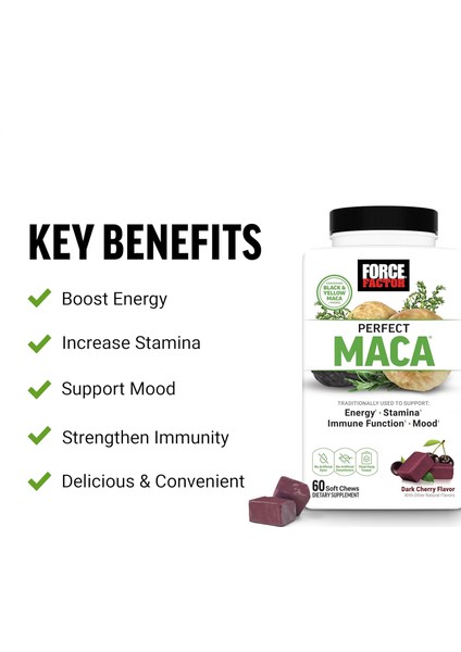 Perfect Maca Dım+Saffron+Black Maca Antioxidants 60 Soft Chews fiyatları