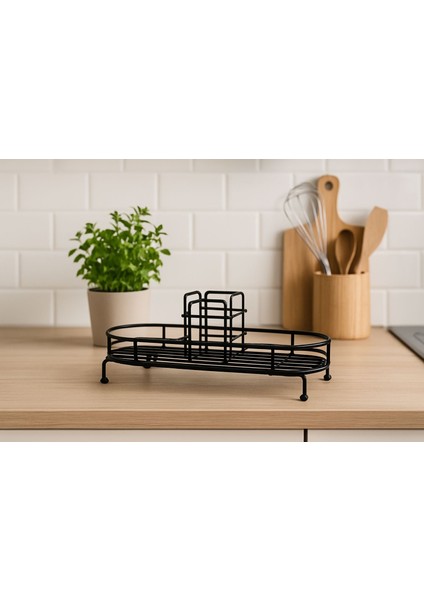 Premium Sıvı Sabunluk Siyah Minimal Mutfak ve Banyo Standı fiyatları