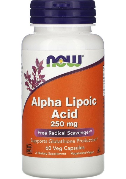 Alpha Lipoic Acid Glutathione Support 250MG 60 Caps