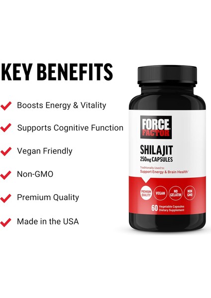 Shilajit 250 Mg Men And Women To Support Energy And Brain Health 60 Caps fiyatları