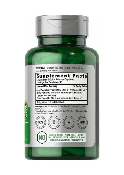 Saw Palmetto (Cüce Palmiye) Hair Skin 3600MG | 120 Capsules modelleri