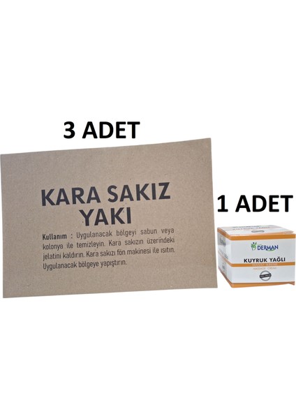 Karasakız Yakısı 3 Adet + Kuyruk Yağlı Krem Ikili Avantajlı Set