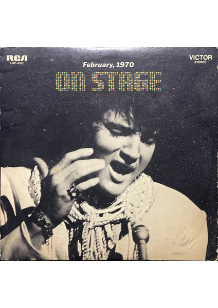 Elvis Presley On Stage (February, 1970) Lp Plak