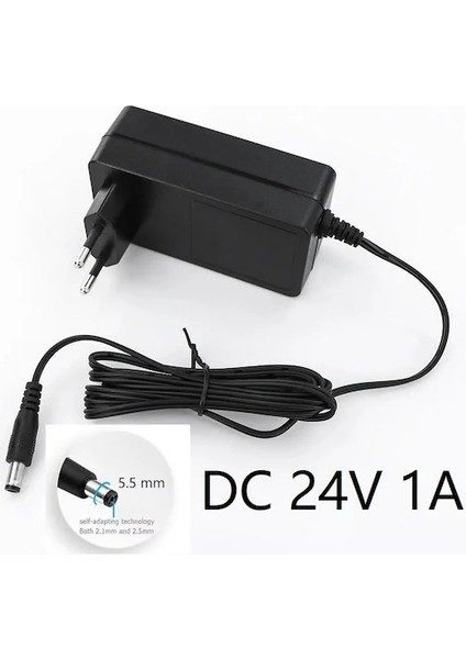 24 Volt 1AMPER Adaptör 5.5x2.5 Standart Uçlu