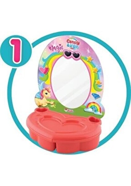 Güzellik Salonu Candy Kent Kız Çocuklar İçin Renkli Aksesuar Seti 16 Parça