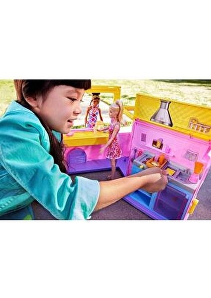 Limonata Aracı Kız Çocuklar İçin Pembe Renkli Eğlenceli Oyun Seti