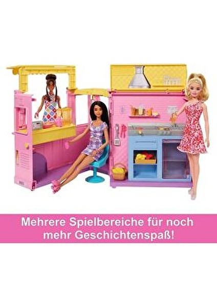 Limonata Aracı Kız Çocuklar İçin Pembe Renkli Eğlenceli Oyun Seti