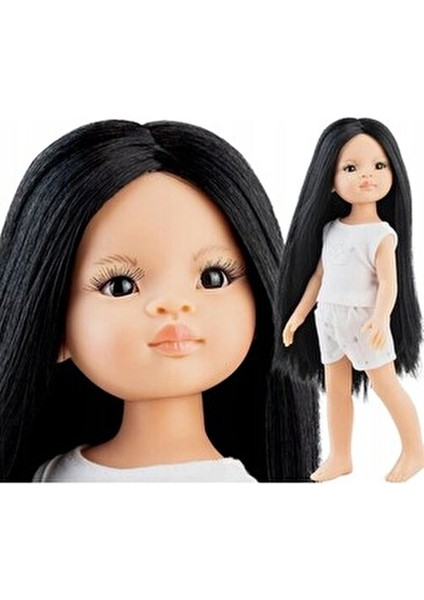 Pijama Oyuncak Bebek 32 cm Siyah Saçlı El Yapımı fiyatları