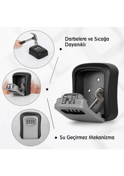 Şifreli Anahtar ve Eşya Saklama Güvenlik Kasası (4887) modelleri