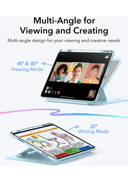 iPad Air 13 M2-M3 (2025) Flip (Kalem Kontrol) Kılıf modelleri