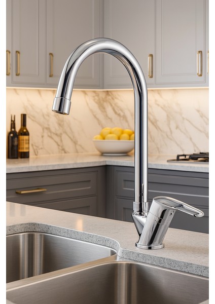 Mix Delta Borulu Mutfak Eviye Bataryası Sıcak Soğuk Girişli - 2 Yıl Garantili fiyatları