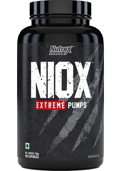 Research Nıox Extreme Pump Arginine 120 Caps Muscles Builder Usa