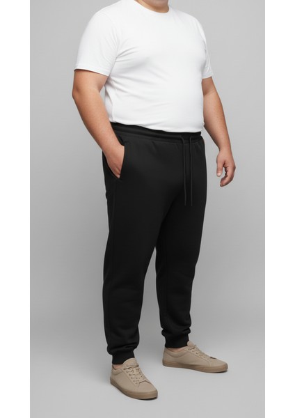 Eşofman Altı Lastikli Paça Ince Pamuklu Fermuarlı Battal Beden Erkek indirimleri