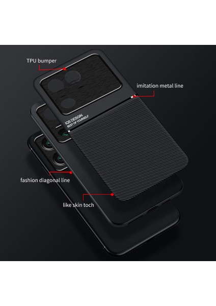 Xiaomi Redmi K70 Kılıfı, Şık Moire Gömülü Demir Plaka Halkasız Braketli Telefon Kılıfı-Kırmızı (Yurt Dışından) fiyatları