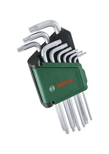 Torx Alyan Takımı Bosch 9 Parça T8 - T40 1600A02Z9C modelleri