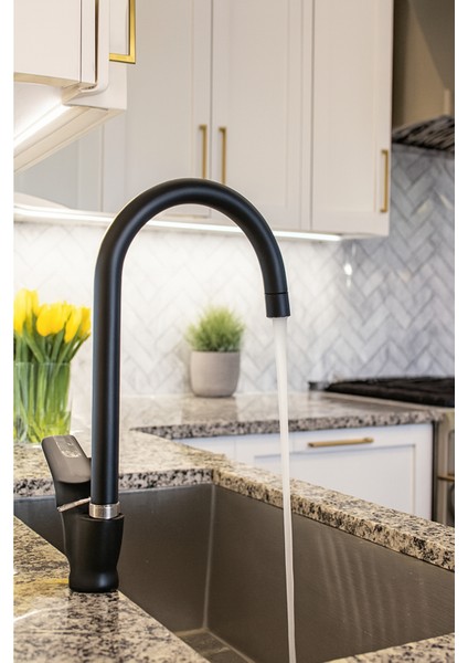 Mix Delta Borulu Mutfak Eviye Bataryası Sıcak Soğuk Girişli - 2 Yıl Garantili