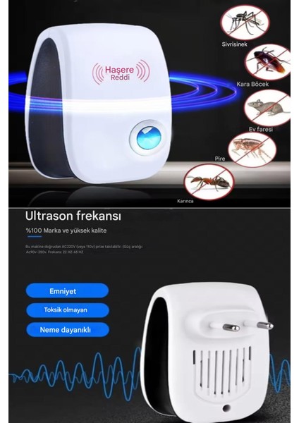 Ultrasonik Kızılötesi Fare Haşere Sıçan Kemirgen Kovucu Haşere Elektronik Fare ve Haşere Kovucu fiyatları