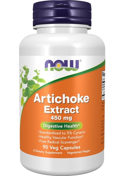 Artichoke Liver Digestive Health Extract 450MG, Veg 90 Caps