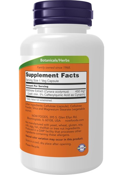 Artichoke Liver Digestive Health Extract 450MG, Veg 90 Caps fiyatları