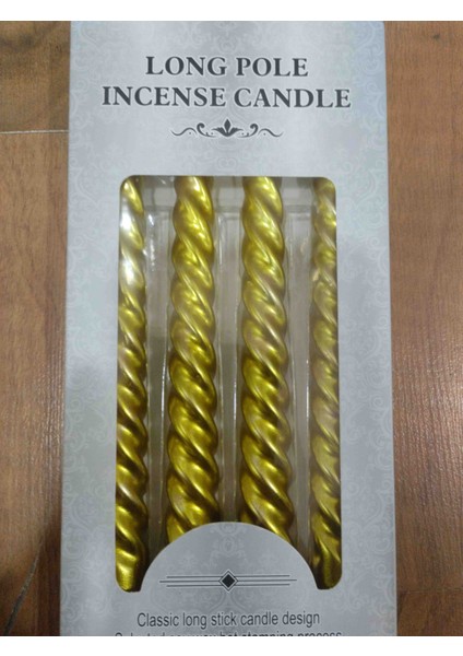 Aromalı Şamdan Mumu 4 Lü 20CM