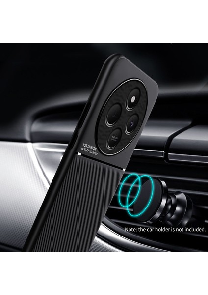 Xiaomi Redmi 14C Kılıfı, Şık Moire Gömülü Demir Plaka Halkasız Braketli Telefon Kılıfı-Mavi (Yurt Dışından) modelleri